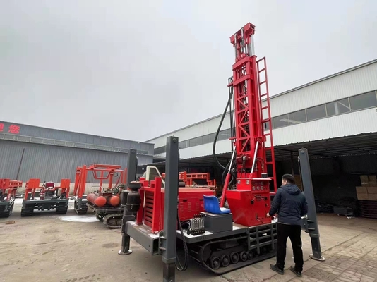 180m Deep St180 Pneumatic Drilling Rig Crawler Type Small Hydraulic For Water Well