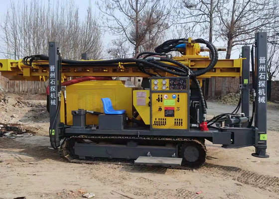 Crawler Borehole 380V Water Well Drilling Rig Mining Pneumatic Dth