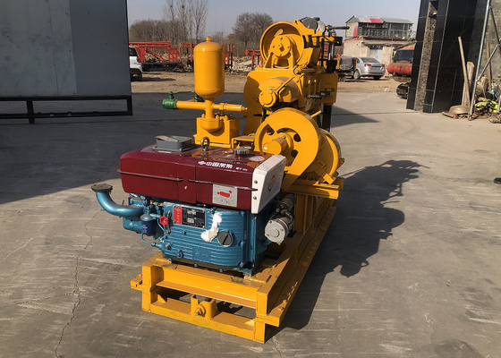 100 Meters Exploration Drilling Machine With Diesel Engine BW 160 Mud Pump Video Support