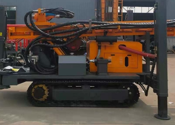 350m Deep Crawler Mounted Drill Rig Multifunctional Dth Borehole