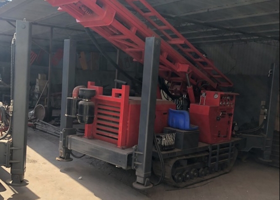 Deep Borehole Pneumatic Earth Drilling Equipment 200 Meters With Kaishan Air Compressor And Mud Pump