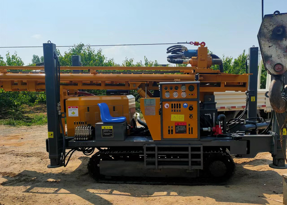 260m Deep Borehole Crawler Drill Rig 105mm Diameter