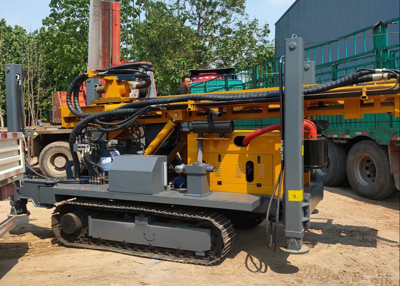 450m Pneumatic Water Well Drilling Rig with 30T Lifting Force