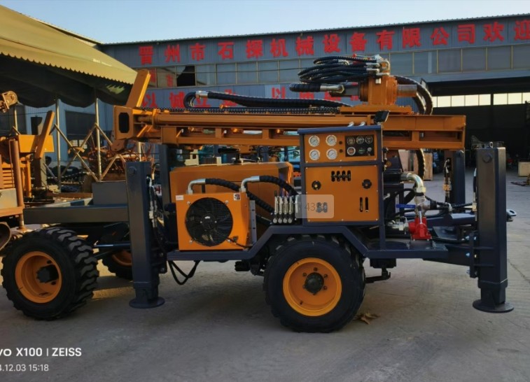 ST260 Tire-Mounted Water Well Drilling Rig | 260m Depth