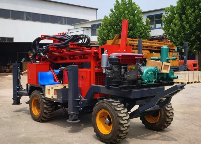 Pneumatic Rig Window ST 300 Pneumatic Deep Borehole Drilling Rig for Rocky Layers