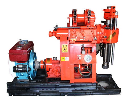 Engineering Survey Coring Exploration Drill Rig 100 Meters Depth With Diesel Engine