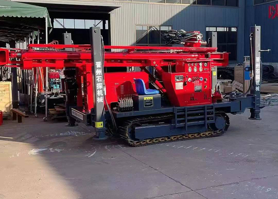Diesel Powered 180M Water Well Drilling Rig Industrial Deep Borehole Rock Stone Blasting