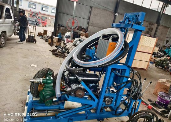 120 Meters Portable Water Drilling Machine With Diesel Engine