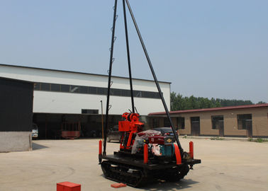 GK-200 Geological Drilling Rig , Crawler Type Hydraulic Water Well Drilling Rig