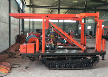 Soil Investigation Crawler Mounted Drill Rig High Speed With Hydraulic Feeding