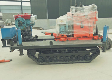 100m Depth Crawler Mounted Drill Rig With Hydraulic Automatic Feeding Device
