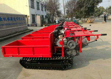 1MT Loading Capacity Crawler Mini Crawler Electric Start Rubber Tracked Transporter For Farming