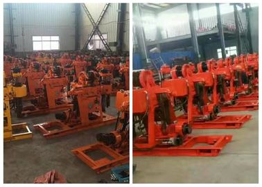 Portable Soil Drilling Machine / Soil Sampling Rig 380V 16.3KW Power