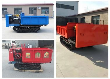 Dumper Mini Agricultural Track Transporter Vehicle , Rubber Track Carriers