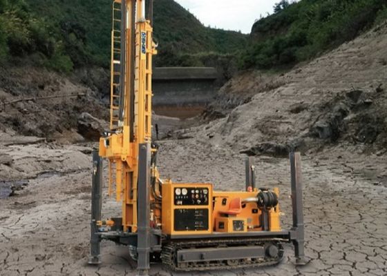 Drilling Depth 400 Meter Pneumatic Rotary Crawler Drilling Rig