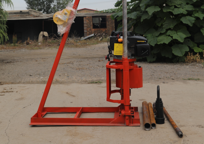 Small Portable 30m Depth Soil Sample Drill Rig Pneumatic Driven