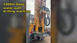 Deep Water Well Drilling Rig 1000m Pneumatic Power