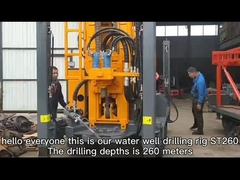 Meters Pneumatic Drilling Rig Crawler Mounted Water Well Machine Tunnel