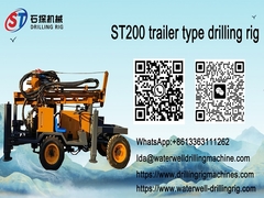 ST200 tire type water well drilling rig
