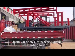 8 wheels folding tower crawler for drilling rigs