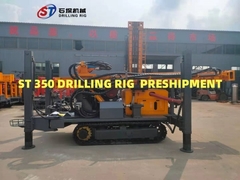 Fast Speed Pneumatic Water Well Drilling ST350 Meters Deep Machine