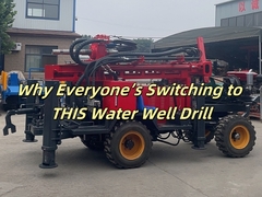 With 300 Meters Rocky Layer Diesel Engine Power Pneumatic Borehole Drilling Rig