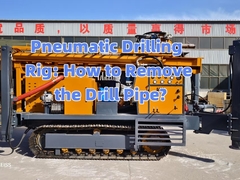 How to load and unload drill pipes with pneumatic drilling rigs?