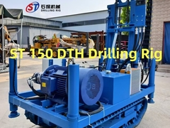 Steel Tracked Pneumatic Water Well Drilling Rig Imported Bermk Oil Pump
