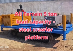 Hydraulic Motor All Terrain 5 Ton Load Capacity - Steel Track Platform