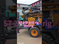 St200 Pneumatic Drilling Rig Durable Dth Rock Blasting Deep Water Borehole