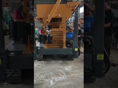 260m Ground Source Heat Pump / Wheeled Pneumatic Water Well Drilling Rig