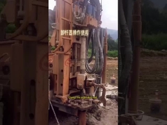 Water Borehole Pneumatic Drilling Rig Equip With Air Compressor