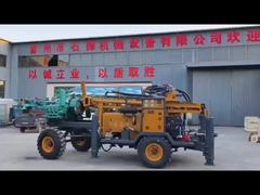 Wheels mounted Drill Rig With Mud Pump