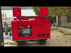 4-ton steel tracked chassisand folding tower  for drilling rig