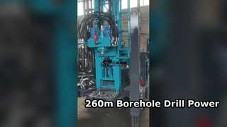 260m Water Borehole Drill Rig High Torque