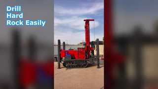 Highly Efficient 180M Depth ST180 Drilling Rig for Hard Rock