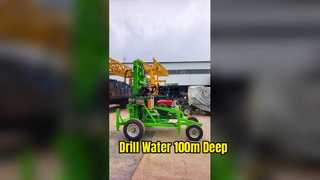 Compact Tractor Drilling Rig 100m Depth