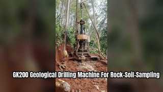 Lightweight GK200 Hydraulic Drilling Rig Easy Movement