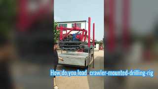 How is the high-leg crawler undercarriage mounted onto the vehicle?
