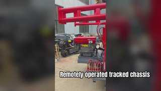 Remotely operated tracked chassis